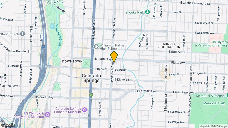 217-219 N Wahsatch Ave Mapa y Detalles de la Ubicación