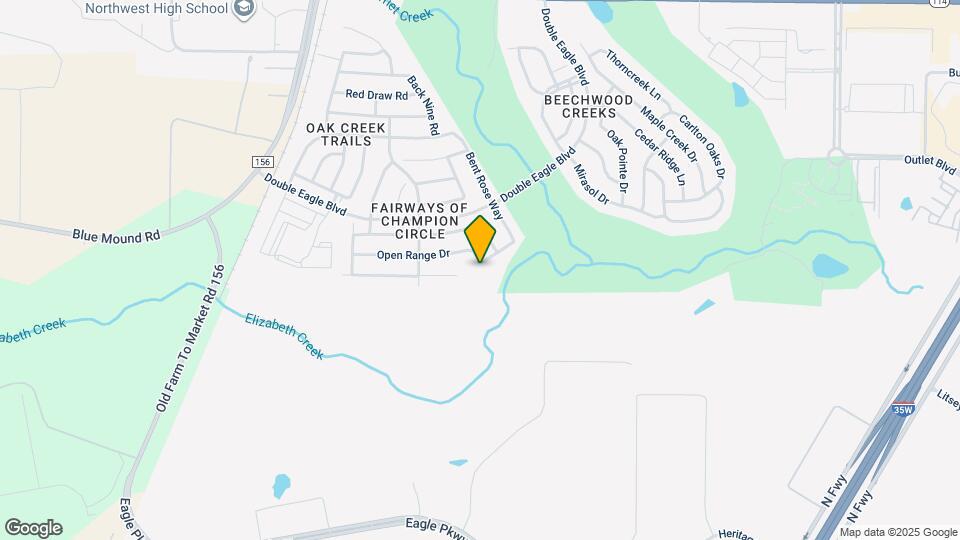 15600 Fire Creek Ln Mapa y Detalles de la Ubicación