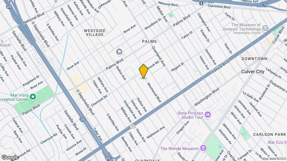 3635 Westwood Blvd Mapa y Detalles de la Ubicación