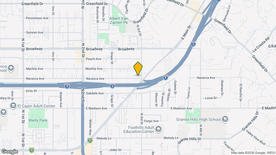 1490 Naranca Ave Map and Location Details