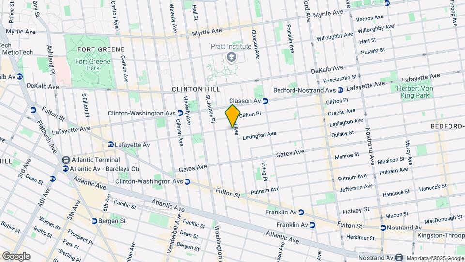 212 Greene Ave Mapa y Detalles de la Ubicación