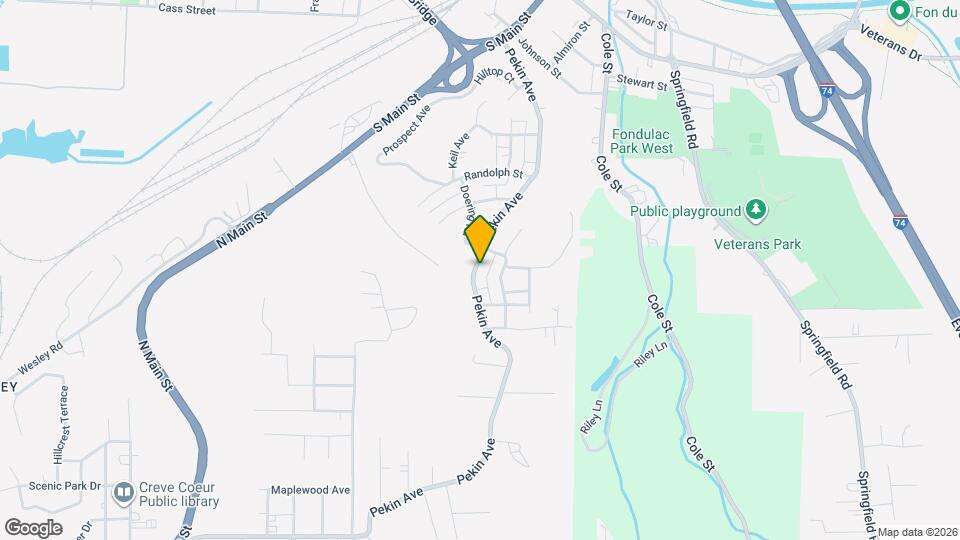 615 Pekin Ave Map and Location Details