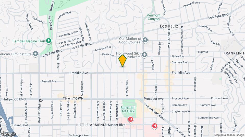 1919 N Catalina St Mapa y Detalles de la Ubicación