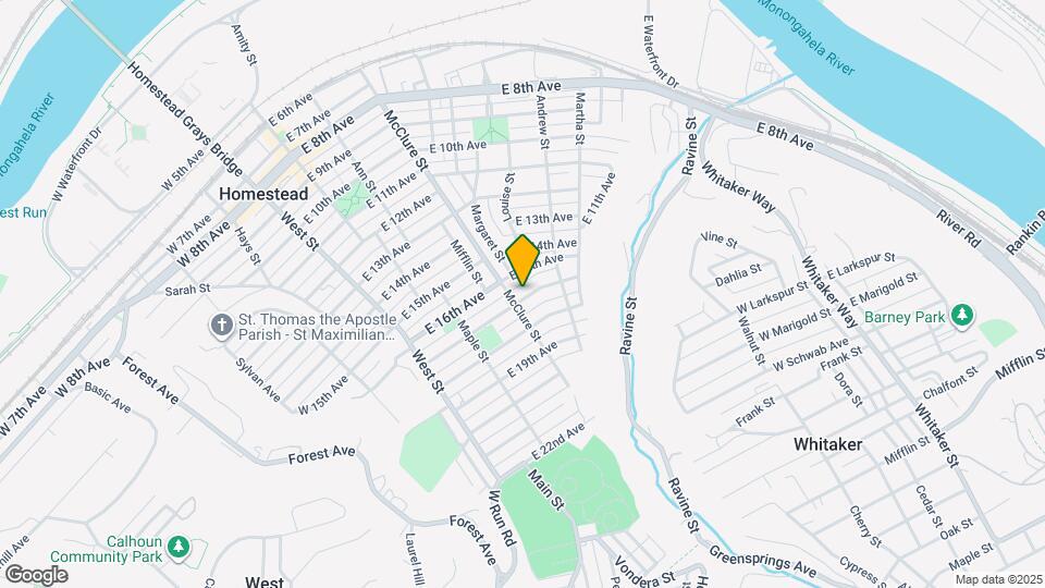 313 E 17th Ave Mapa y Detalles de la Ubicación