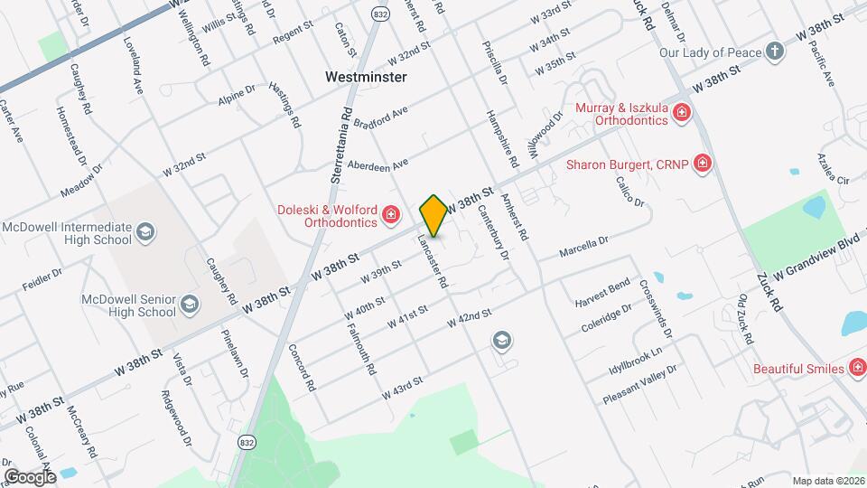 3861 Lancaster Rd Map and Location Details