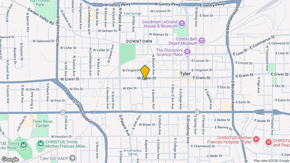 556 W Erwin Map and Location Details