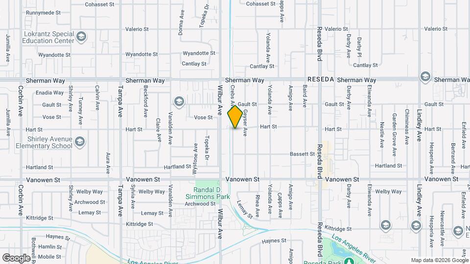 18822 Hart St Mapa y Detalles de la Ubicación