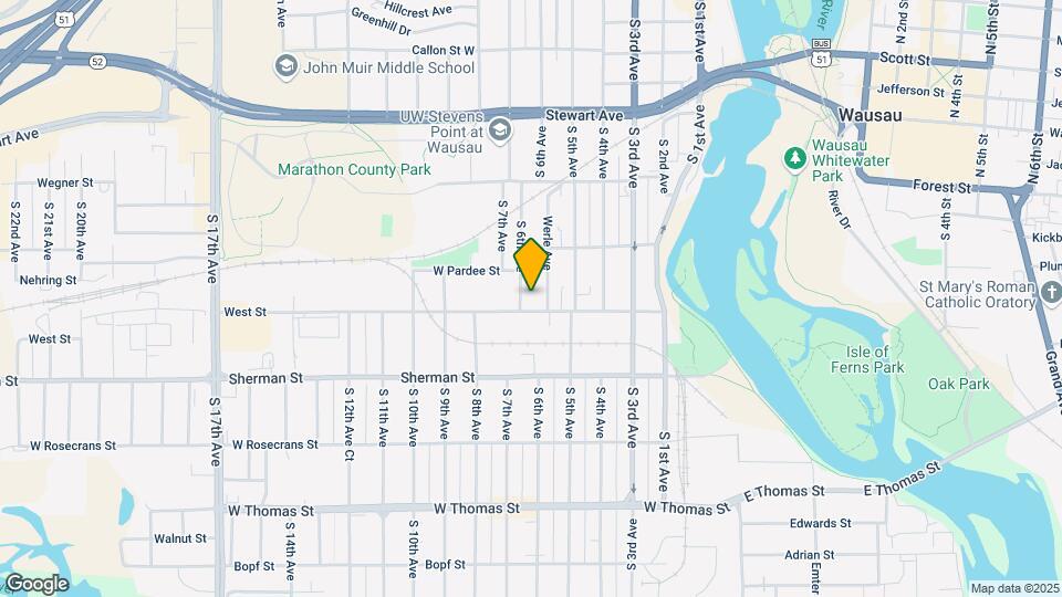 733 S 6th Ave Map and Location Details