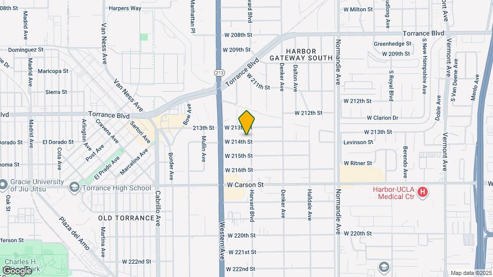 1607 W 214th St Map and Location Details