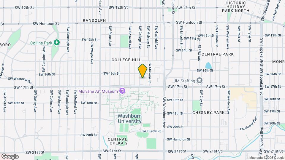1614 SW College Ave Map and Location Details