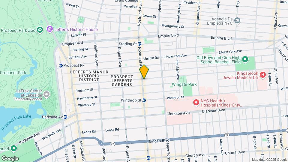 1153-1163 Nostrand Ave Map and Location Details