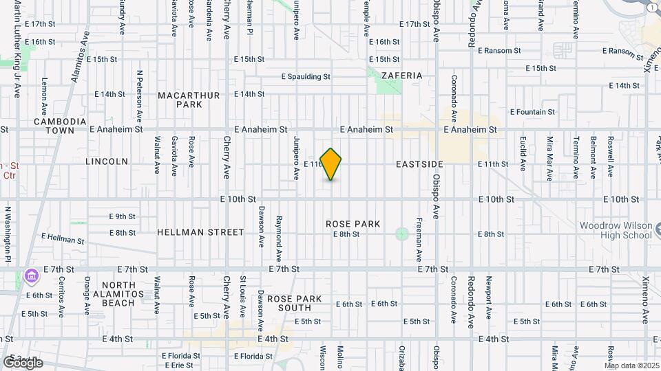 1037 Molino Ave Map and Location Details