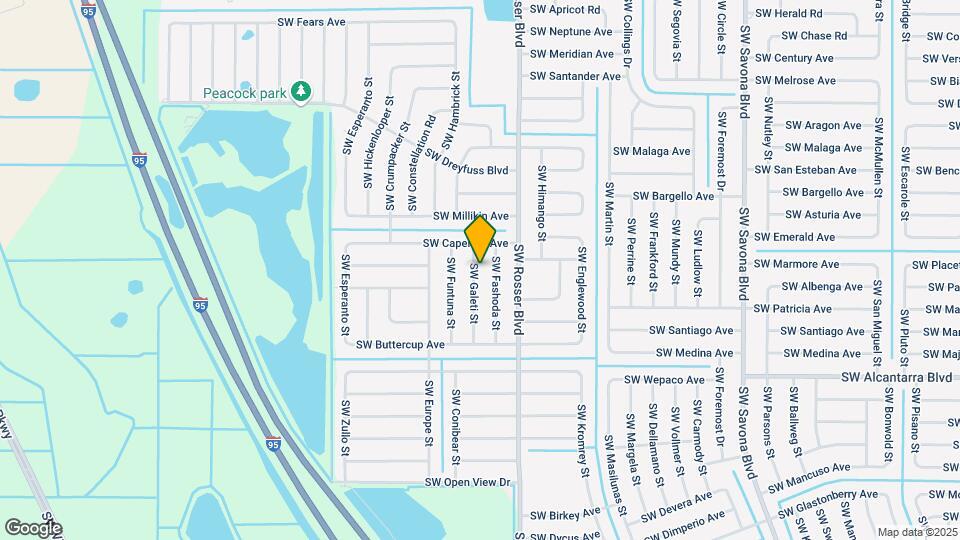 3419 SW Galeti St Map and Location Details