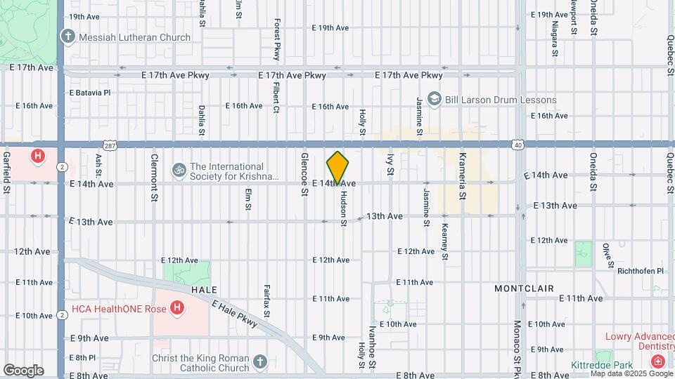 1387 Hudson St Map and Location Details
