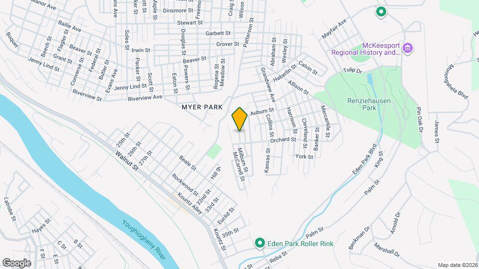 2413 Milburn St Map and Location Details