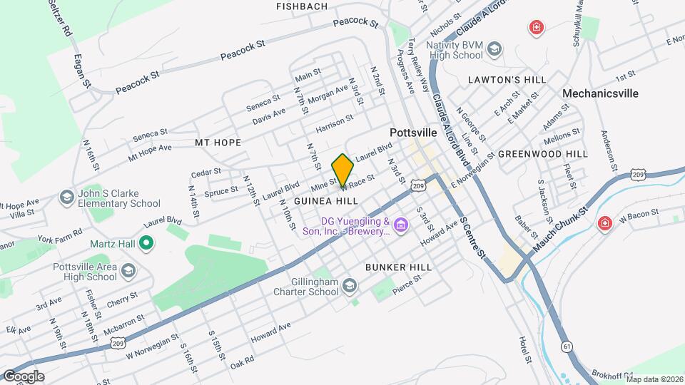 609 W Race St Mapa y Detalles de la Ubicación