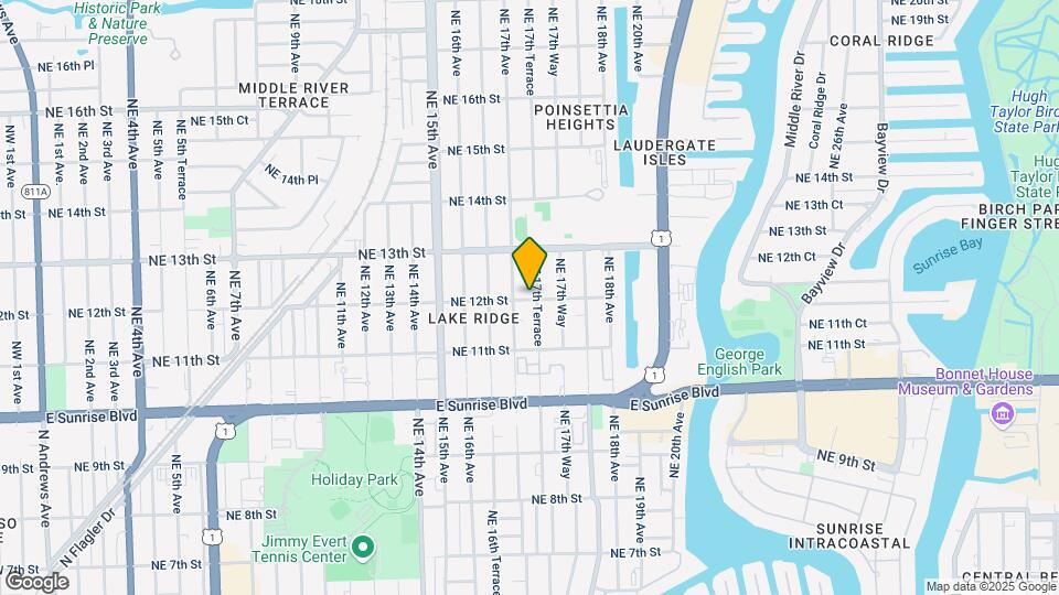 1717 NE 12th St Map and Location Details