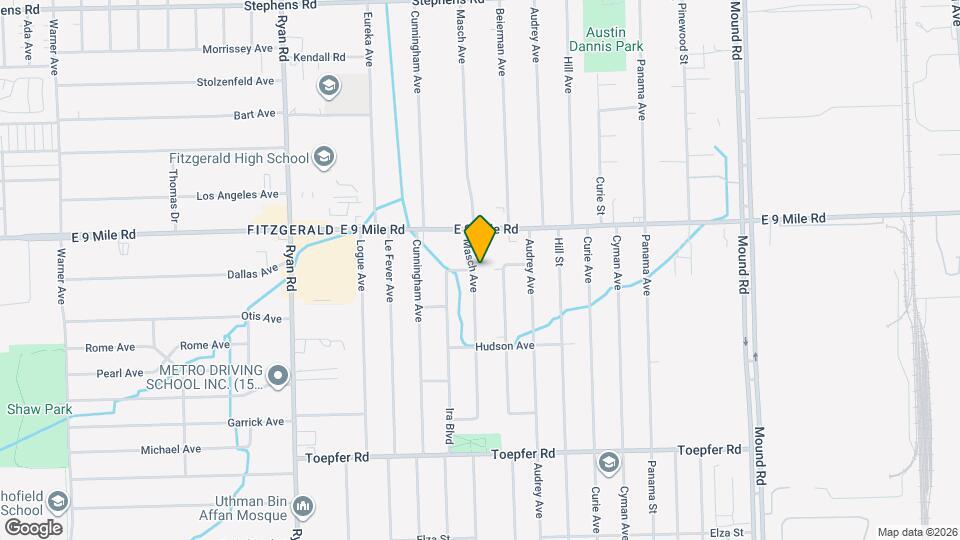 22580 Masch Ave Map and Location Details