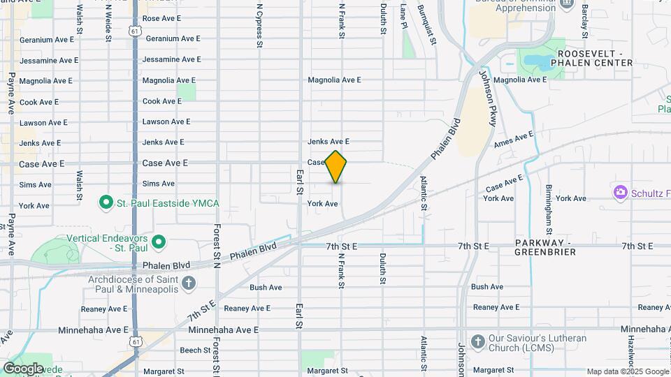 1116 Sims Ave Mapa y Detalles de la Ubicación