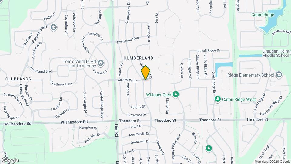 1812 Cumberland Dr Mapa y Detalles de la Ubicación