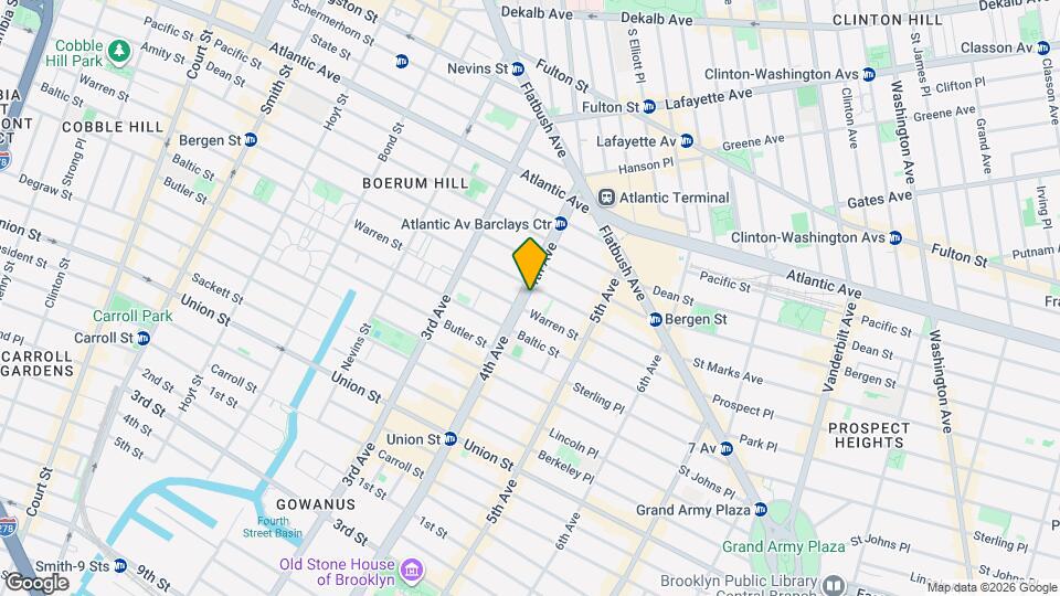 The Solace - A New Development in Park Slope Brooklyn, Unit S512 Map and Location Details