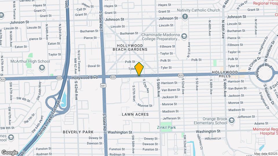 5712 Hollywood Blvd, Unit 1 Map and Location Details