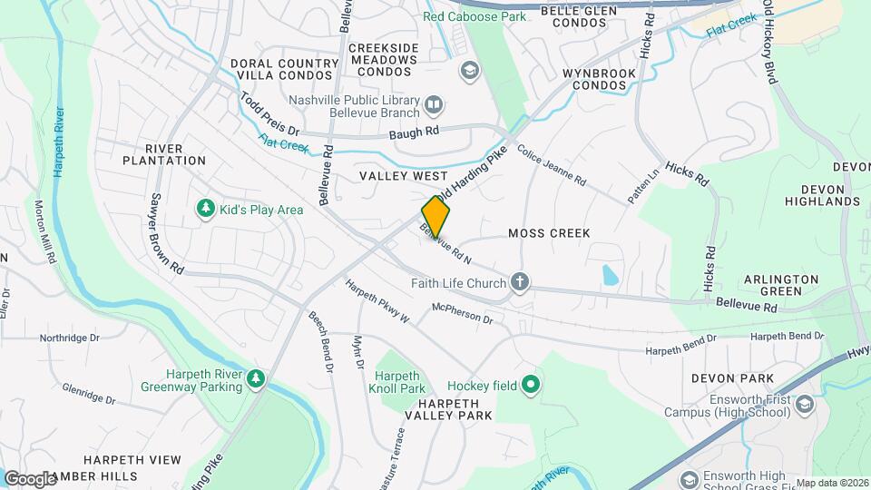 615 Bellevue Rd N Map and Location Details