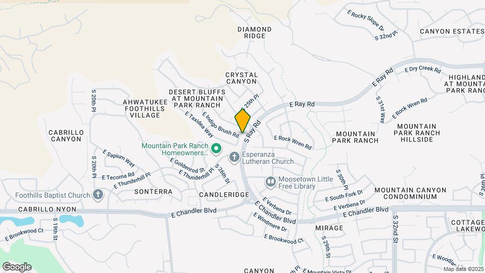 15017 S 25th Way Map and Location Details