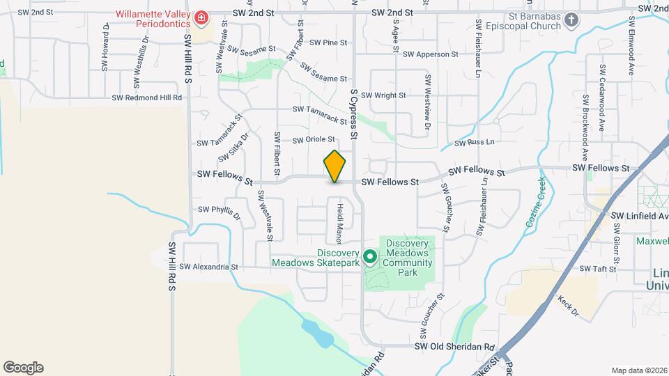 1734 SW Fellows St Map and Location Details