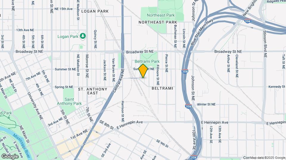 627 Polk St NE Map and Location Details