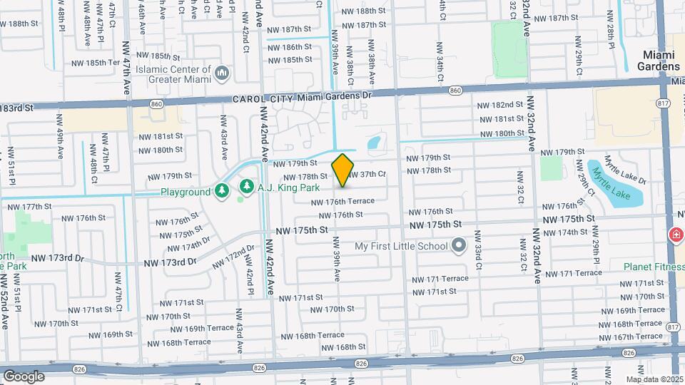 3870 NW 177th St Map and Location Details