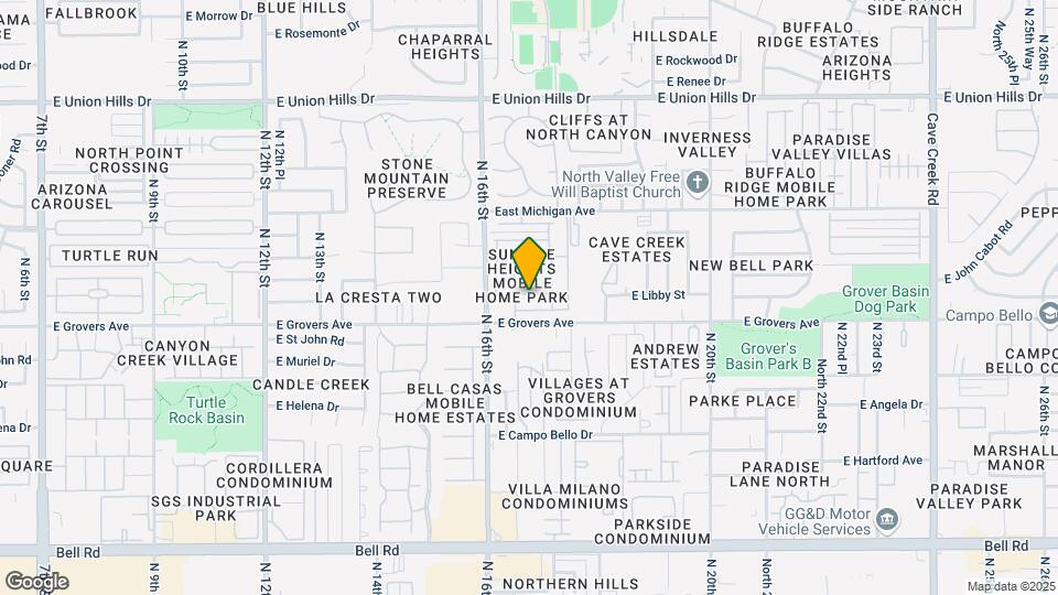 1639 E Charleston Ave Map and Location Details