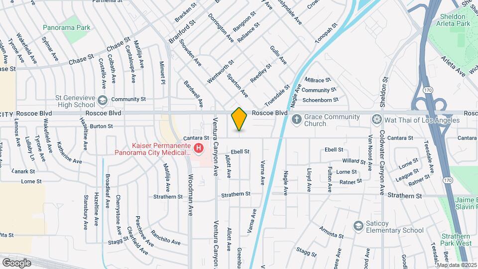 8203 Greenbush Ave Map and Location Details