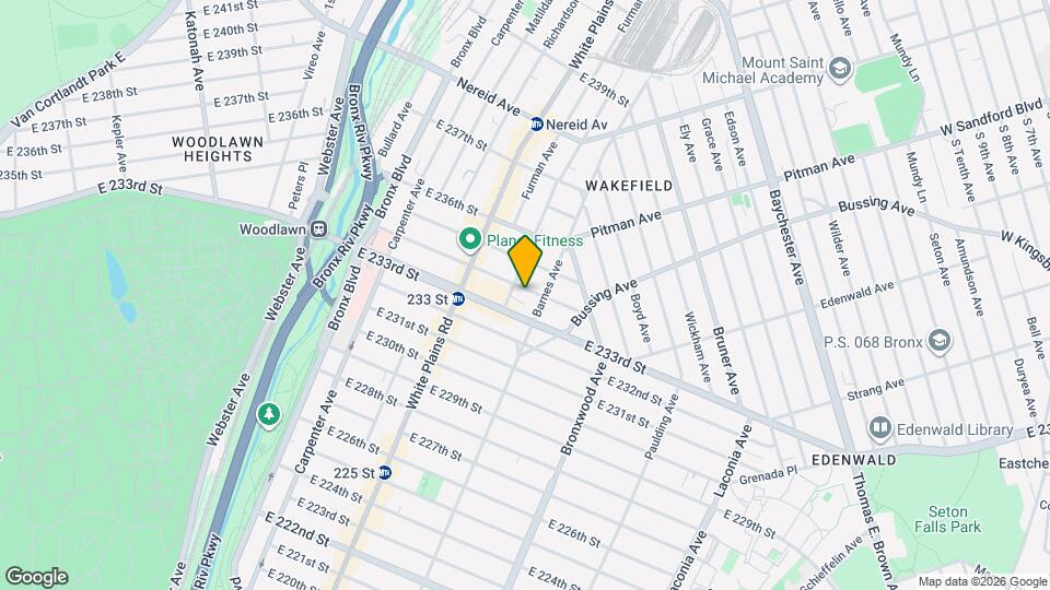 762 E 234th St Map and Location Details