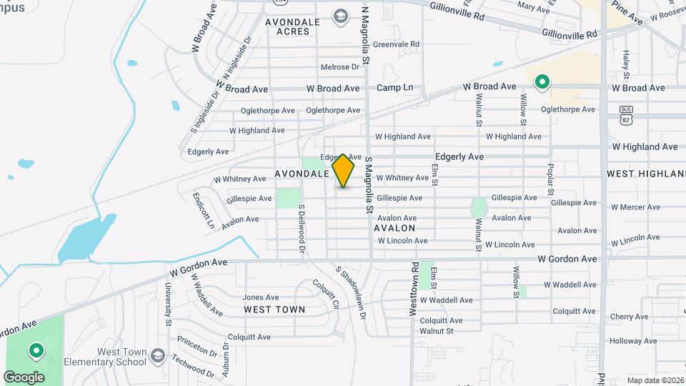 1713 Gillespie Ave Map and Location Details