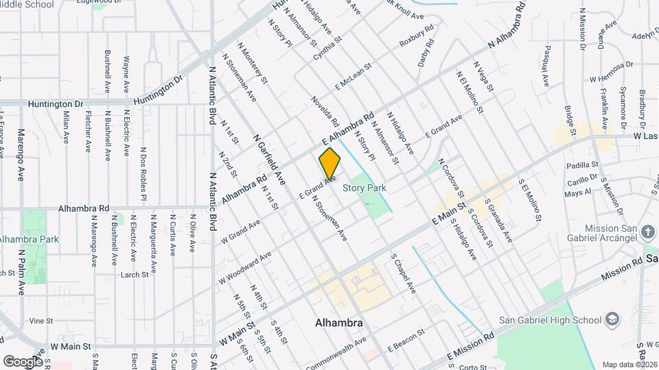 340 N Monterey St Map and Location Details