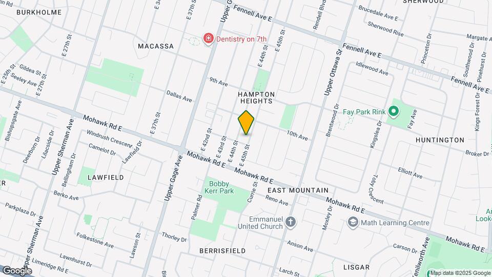 286 E 45th St Map and Location Details