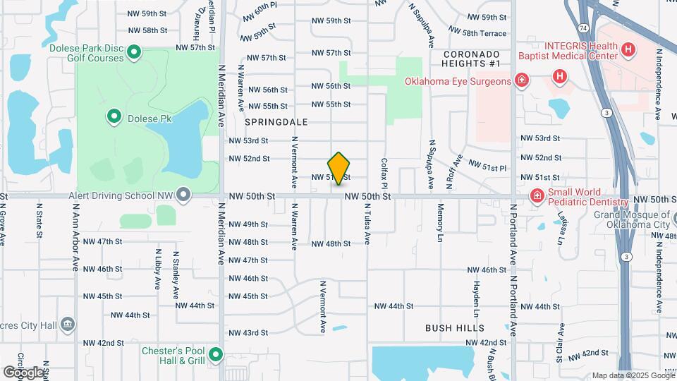 4129 NW 50th St Map and Location Details