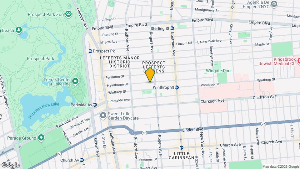 184 Hawthorne St Map and Location Details