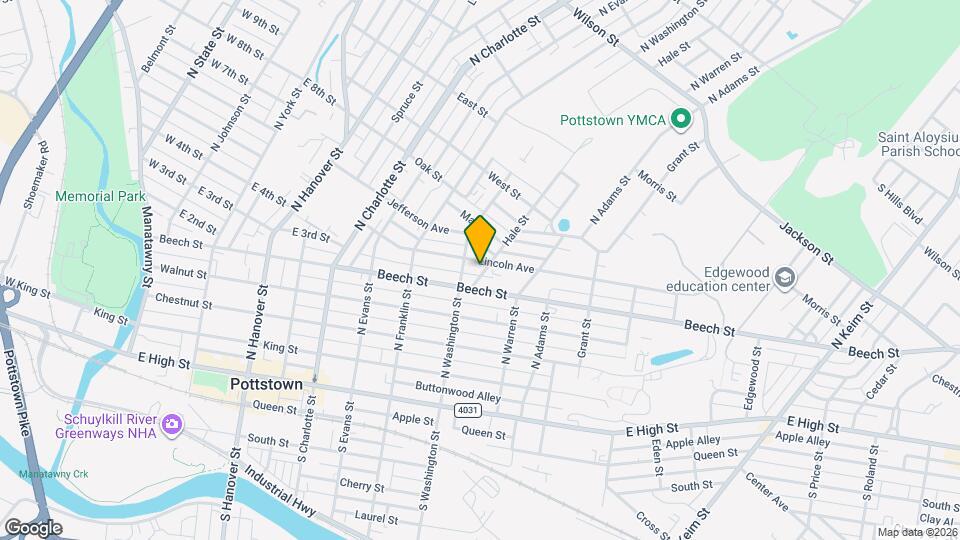 520 Lincoln Ave Map and Location Details