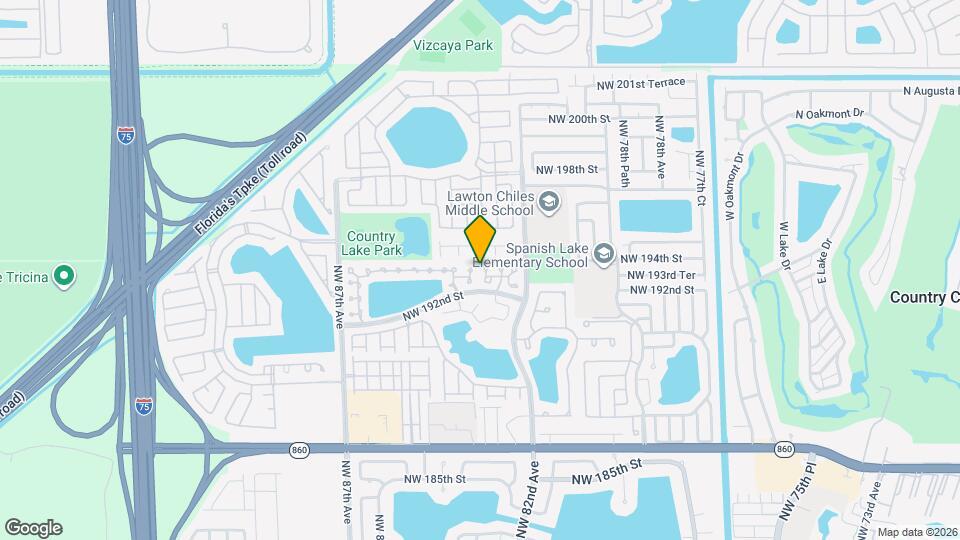 8265 NW 192nd Terrace Map and Location Details
