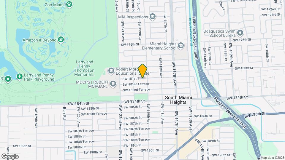 11934 SW 181st St Map and Location Details