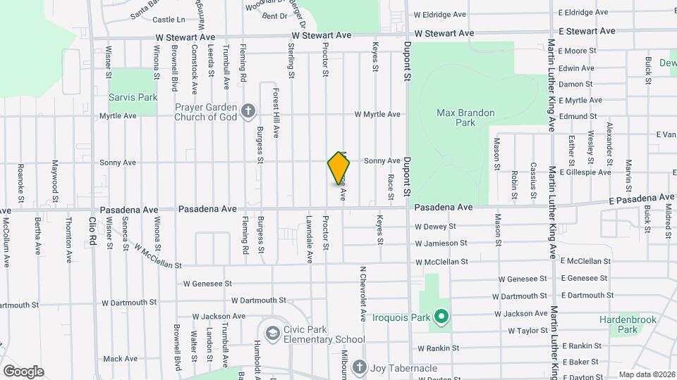 3501 Milbourne Ave Mapa y Detalles de la Ubicación