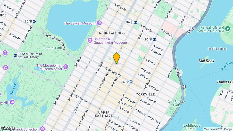 165 E 87th St Map and Location Details