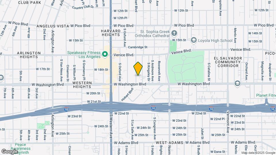1814 S Hobart Blvd Mapa y Detalles de la Ubicación