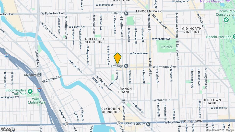 1020 W Armitage Ave Mapa y Detalles de la Ubicación