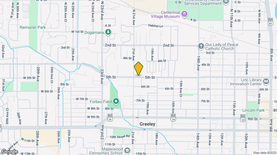 2038 1/2 5th St Map and Location Details