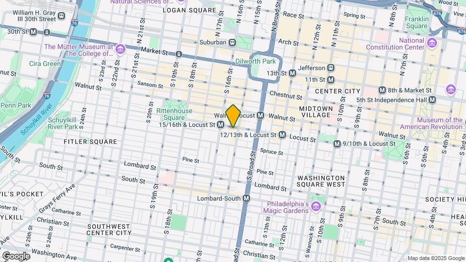 1500 Locust St Map and Location Details