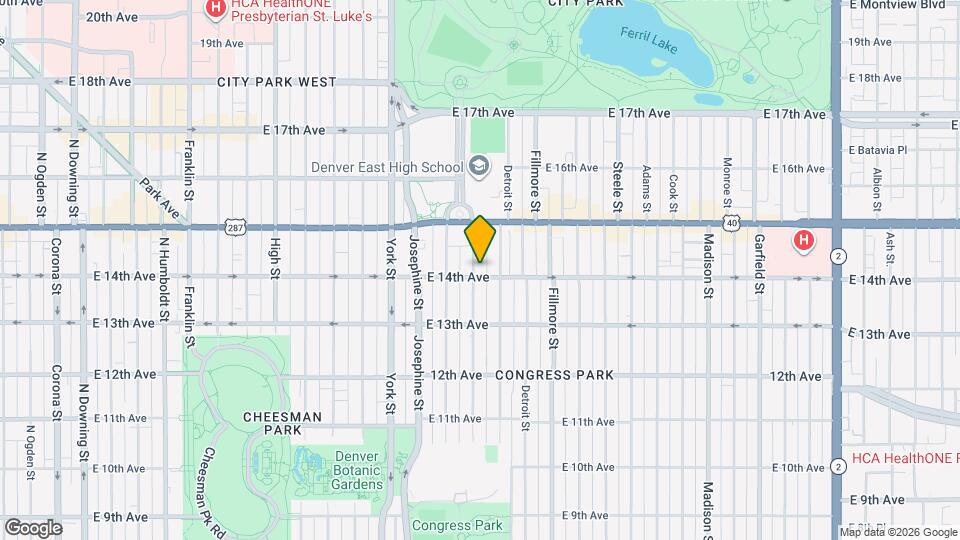 1408 N Elizabeth St Map and Location Details