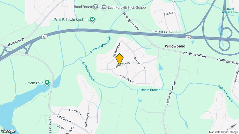 430 Rockbridge Dr Mapa y Detalles de la Ubicación